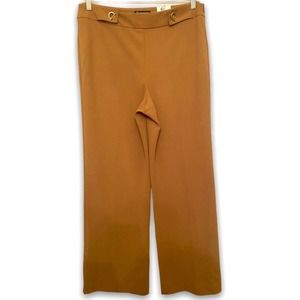 NWOT INC Grommet Mid-Rise Wide Leg Dress Pants 14